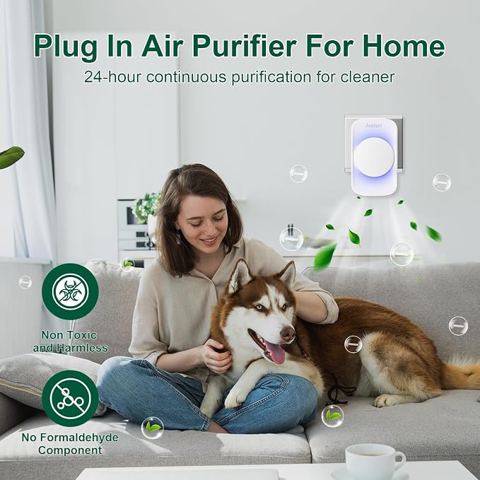 Air Ionizer for Home(6 pack), Ionic Air Purifier Plug in with 6 Carbon Fiber Tips, alternate product view 2