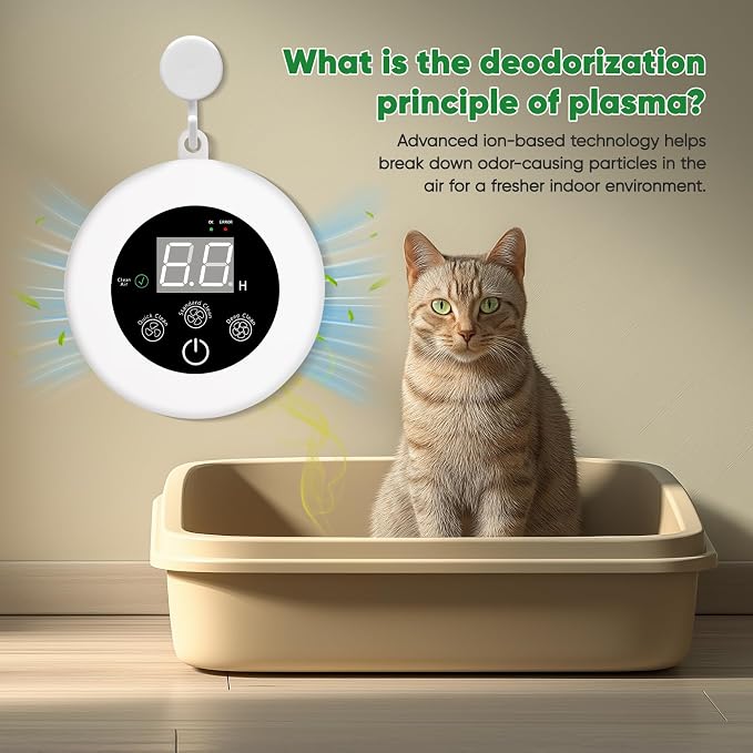 Air Ionizers for Home (1 Pack), Plasma Ion Deodorization System, Quiet Air Freshener for Bedroom, Office, Kitchen, alternate
