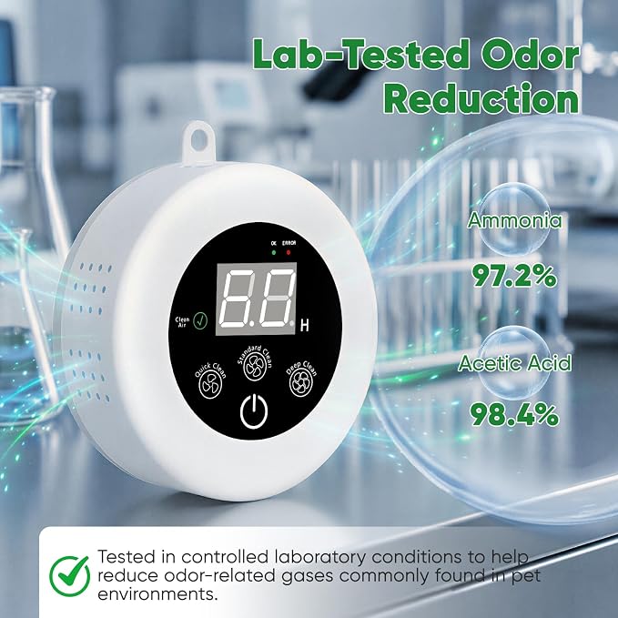 Air Ionizers for Home (1 Pack), Plasma Ion Deodorization System, Quiet Air Freshener for Bedroom, Office, Kitchen, alternate