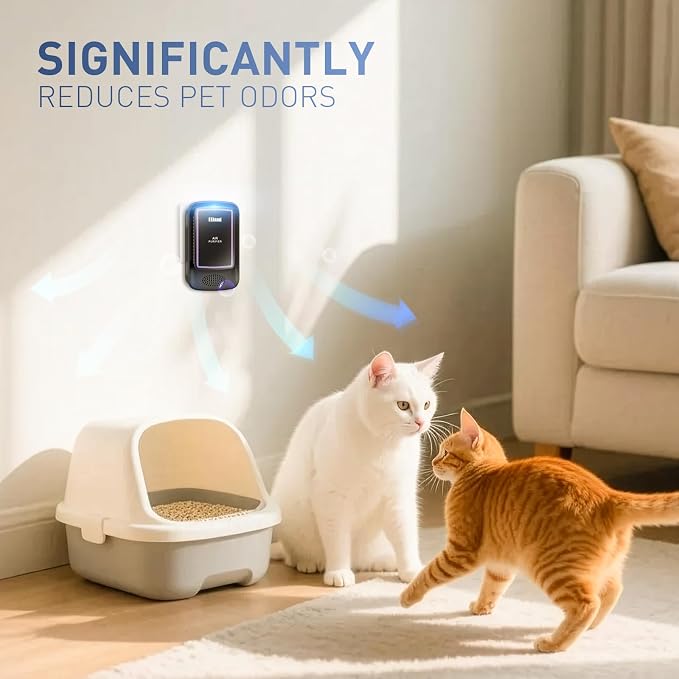 Air Ionizers for Home (3 Pack), Air Purifier Plug In, Portable Negative Ion Generator, Cat Litter Deodorizer, Ozone Free