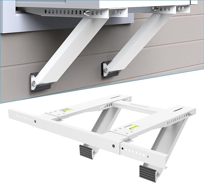 Window Air Conditioner Bracket, Drill-Less Window AC Support Heavy Duty, Easy Installation No Drilling Required, Up
