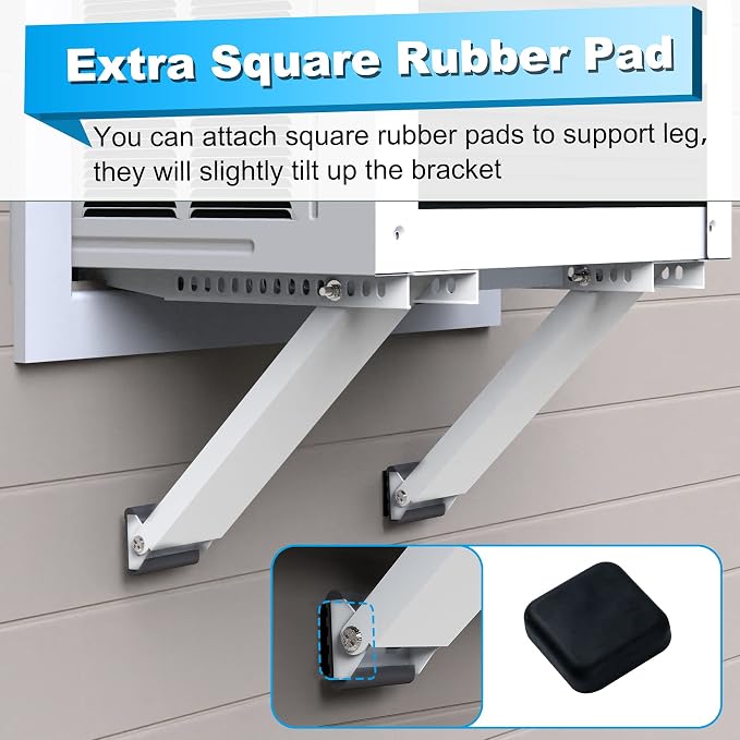 Window Air Conditioner Bracket, Drill-Less Window AC Support Heavy Duty, Easy Installation No Drilling Required, Up