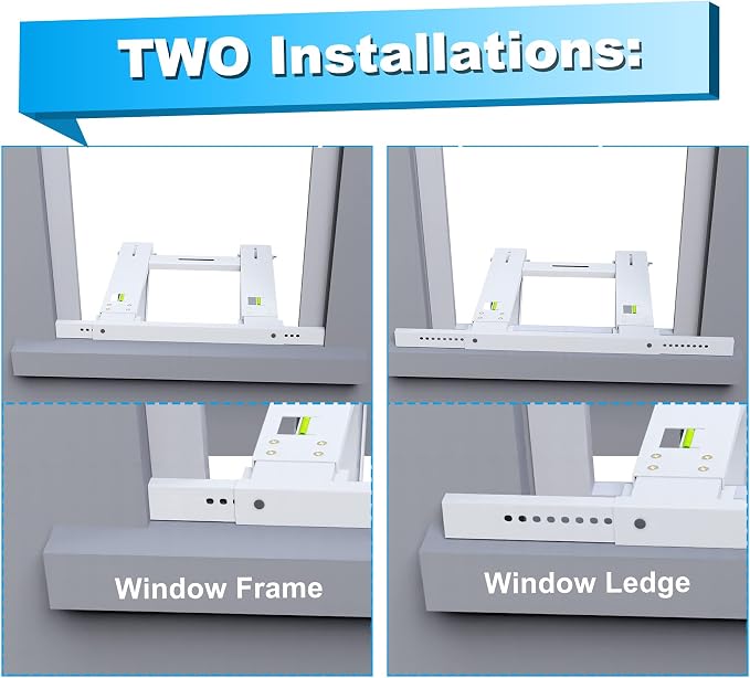 Window Air Conditioner Bracket, Drill-Less Window AC Support Heavy Duty, Easy Installation No Drilling Required, Up