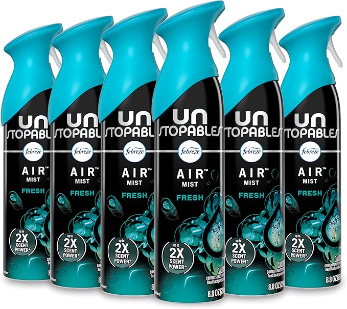 Air Mist Air Freshener Spray, Odor-Fighting Room Spray, Air Fresheners for Home and Bathroom and Kitchen, Aerosol Can