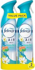 Air Mist Air Freshener Spray, Odor-Fighting Room Spray, Air Fresheners for Home and Bathroom and Kitchen, Aerosol Can, Honey