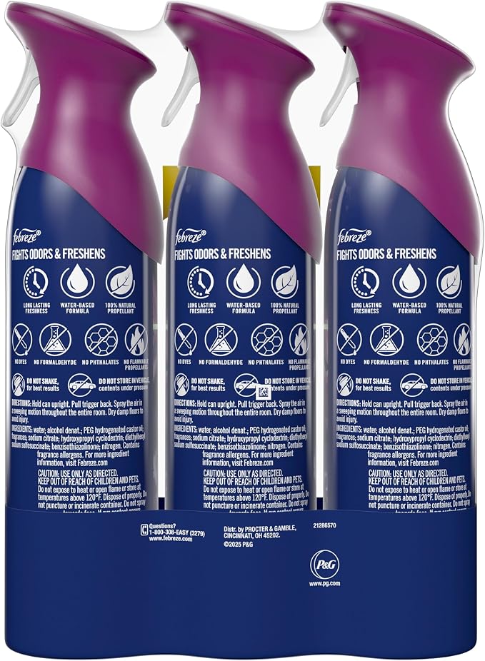 Air Mist, Air Freshener Spray, Odor Fighting Room Spray, Deodorizer for Home Bathroom Kitchen Office Apartment Dorm Room