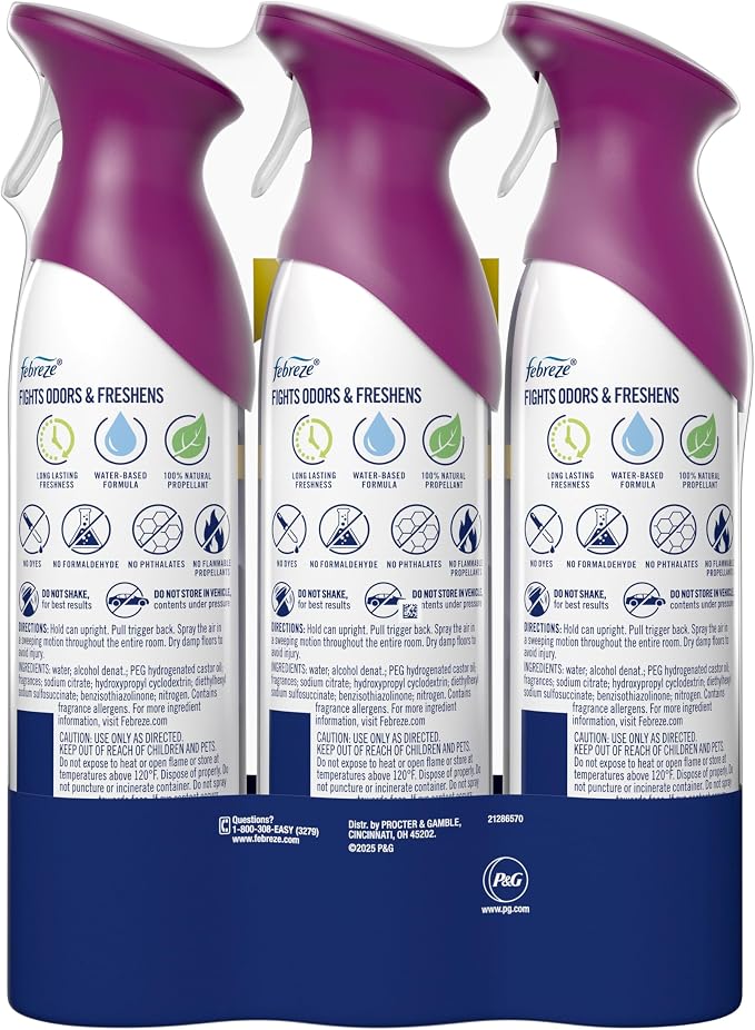 Air Mist, Air Freshener Spray, Odor Fighting Room Spray, Deodorizer for Home Bathroom Kitchen Office Apartment Dorm Room