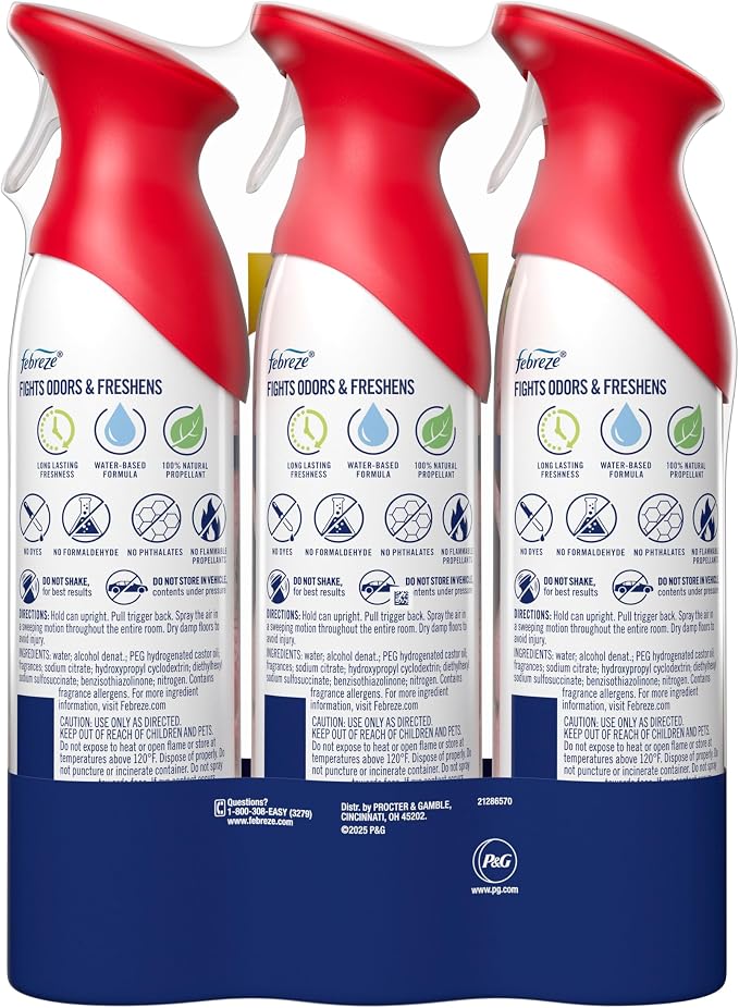 Air Mist, Air Freshener Spray, Odor Fighting Room Spray, Deodorizer for Home Bathroom Kitchen Office Apartment Dorm Room