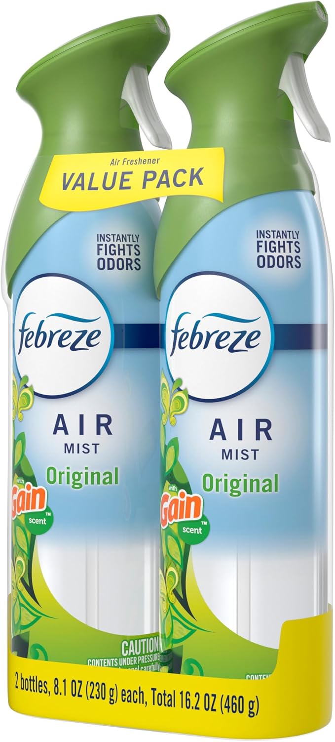 Air Mist, Air Freshener Spray, Odor Fighting Room Spray, Deodorizer for Home Bathroom Kitchen Office Apartment Dorm Room
