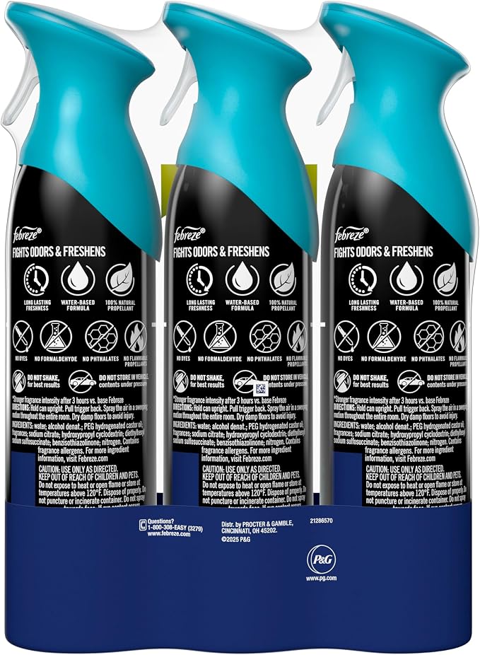 Air Mist, Air Freshener Spray, Odor Fighting Room Spray, Deodorizer for Home Bathroom Kitchen Office Apartment Dorm Room