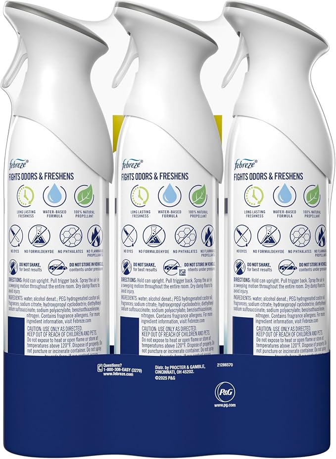 Air Mist, Air Freshener Spray, Odor Fighting Room Spray, Deodorizer for Home Bathroom Kitchen Office Apartment Dorm Room