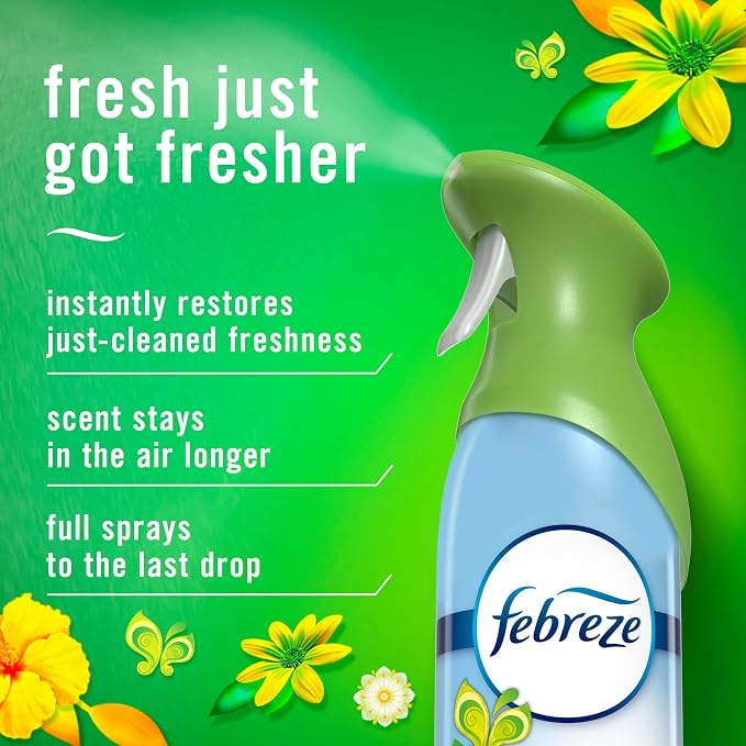 Air Mist, Air Freshener Spray, Odor Fighting Room Spray, Deodorizer for Home Bathroom Kitchen Office Apartment Dorm Room