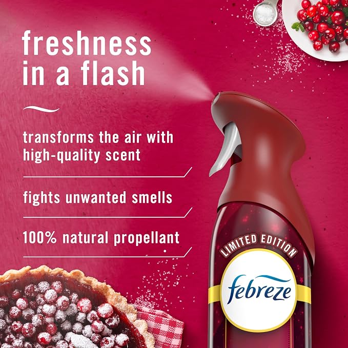 Air Mist Air Freshener Spray, Odor-Fighting Room Spray for Home, Bathroom, & Kitchen, Holiday Scents, alternate product view