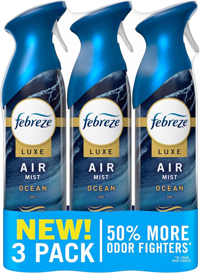 Air Mist, Luxe Air Freshener Spray, Odor Fighting Room Spray, Deodorizer for Home Bathroom Kitchen Office Apartment Dorm Room
