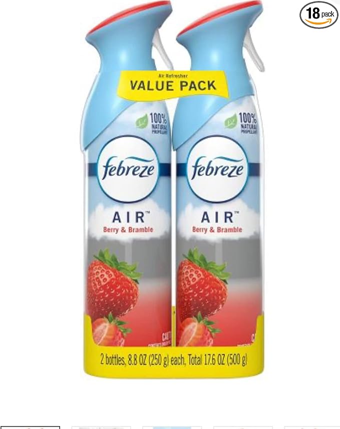 Air Odor-Eliminating Air Freshener, Berry & Bramble, 2 Ct, 8.8 Fl Oz Each (17.8 Fl oz Total) 2.28 inches, product image