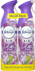 Air Odor-Eliminating Air Freshener, Lilac & Violet, 2 Ct, 8.8 Fl Oz Each (17.6 oz Total) 17.6 oz, product image