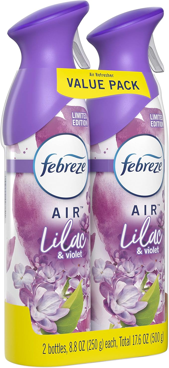 Air Odor-Eliminating Air Freshener, Lilac & Violet, 2 Ct, 8.8 Fl Oz Each (17.6 oz Total) 17.6 oz, alternate product view 2