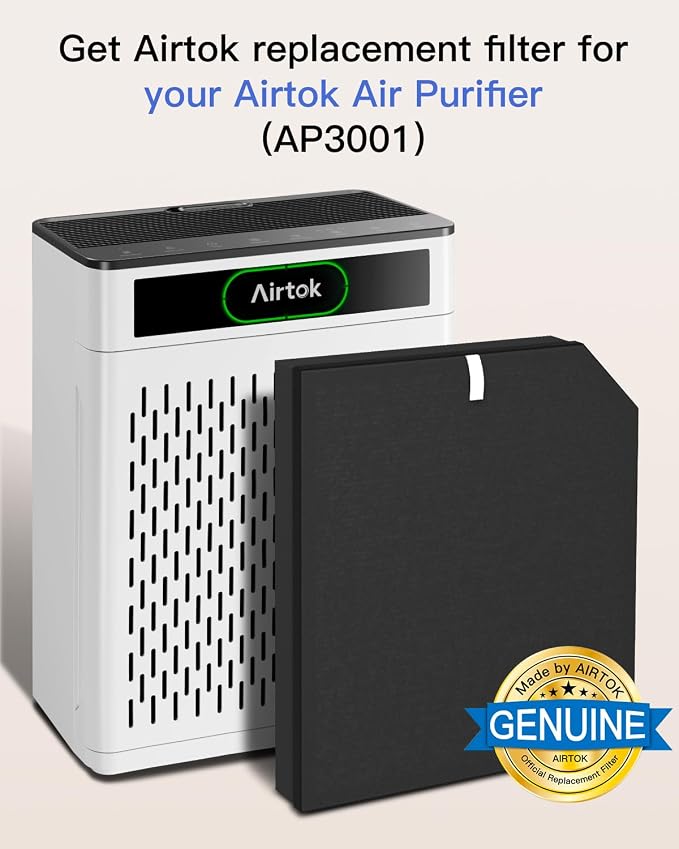 Air Purifier AP3001 Washable Replacement Filters, High-Efficiency Activated Carbon, 1 Pack, alternate product view 2