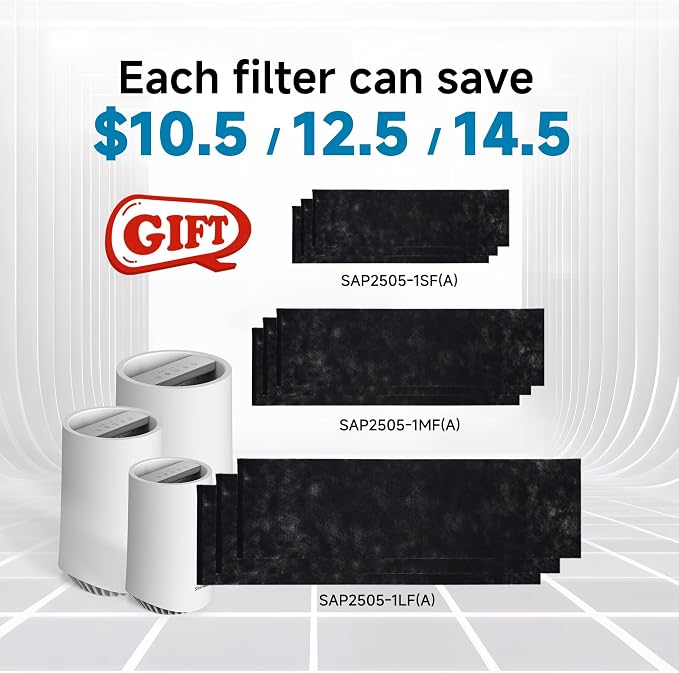 Air Purifier Durable H13 HEPA Filtration Air purifiers with 360°Air Intake,Suitable for Pet Households, Offices, Dormitories