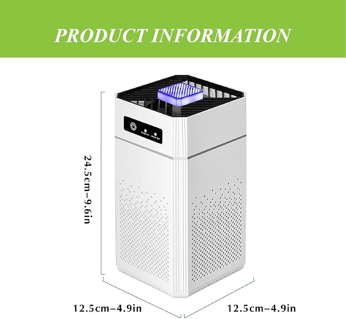 Air Purifier for Bedroom, Office & Home – Portable Air Cleaner with Multi-Layer Filter, Quiet Operation, USB Powered, Night