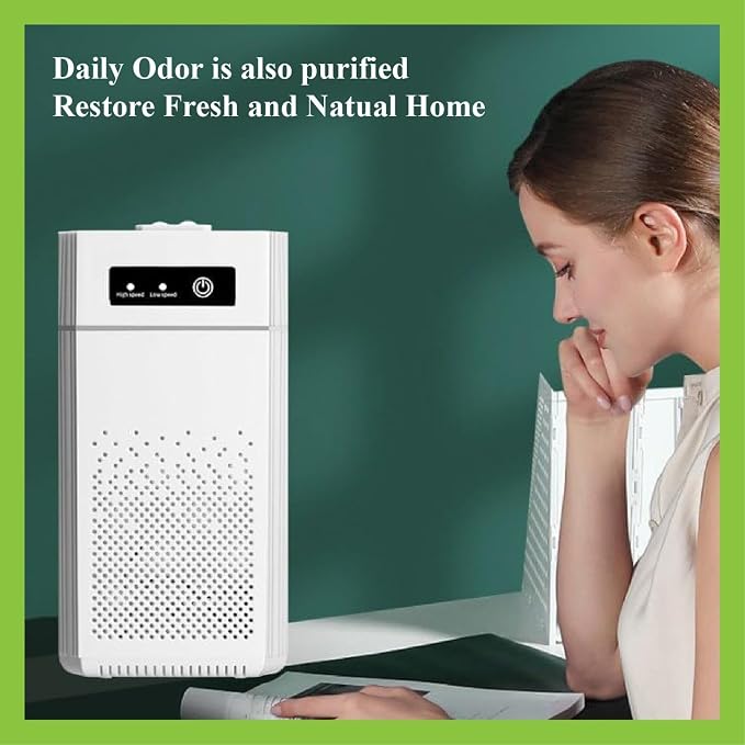 Air Purifier for Bedroom, Office & Home – Portable Air Cleaner with Multi-Layer Filter, Quiet Operation, USB Powered, Night