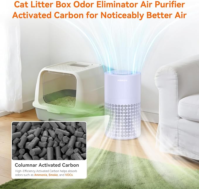 Air Purifier for Bedroom with A2001 Lavender Purple, alternate product view 4