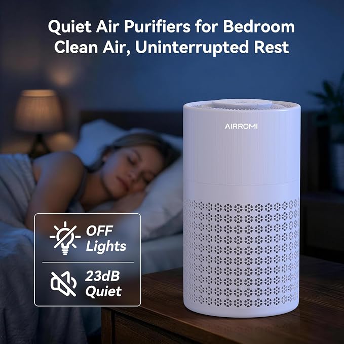 Air Purifier for Bedroom with A2001 Lavender Purple, alternate product view 6