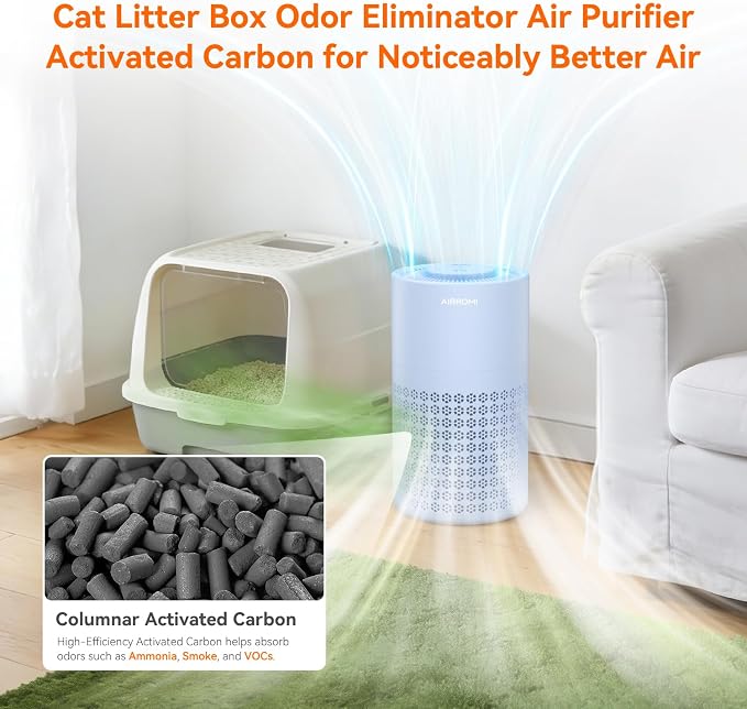 Air Purifier for Bedroom with HEPA 3-in-1 Filter, Pet Air Purifier for Home Cat Pee Smell, Covers Upto 990 Ft2, alternate