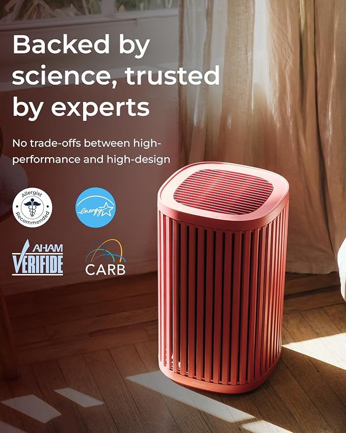 Air Purifier for Home - 3-In-1 Filtration for Dust, Smoke, & More - True HEPA Filter, Activated Carbon, & Pre-Filter