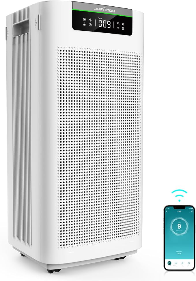 Air Purifier for Home Large Room 3800 ft2, APP & Alexa, Ture HEPA Activated Carbon Air Filter, product image