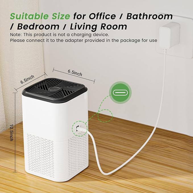 Air Purifier for Home Large Room Up to 1750ft2,3-in-1 Filter with Sleep Mode,Air Purifier with Aromatherapy Diffuser for