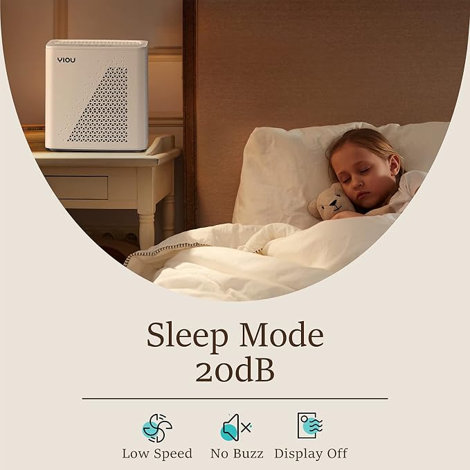 Air Purifier for Home Large Room up to 547 ft2, H13 True HEPA Air Filter 20dB Air Cleaner Odor Eliminator for Allergies Smoke