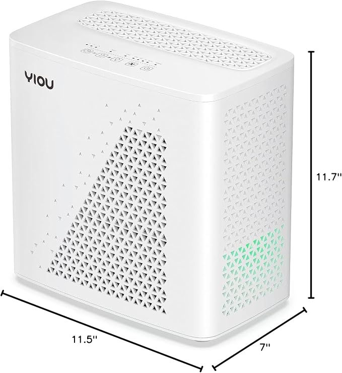Air Purifier for Home Large Room up to 547 ft2, H13 True HEPA Air Filter 20dB Air Cleaner Odor Eliminator for Allergies Smoke