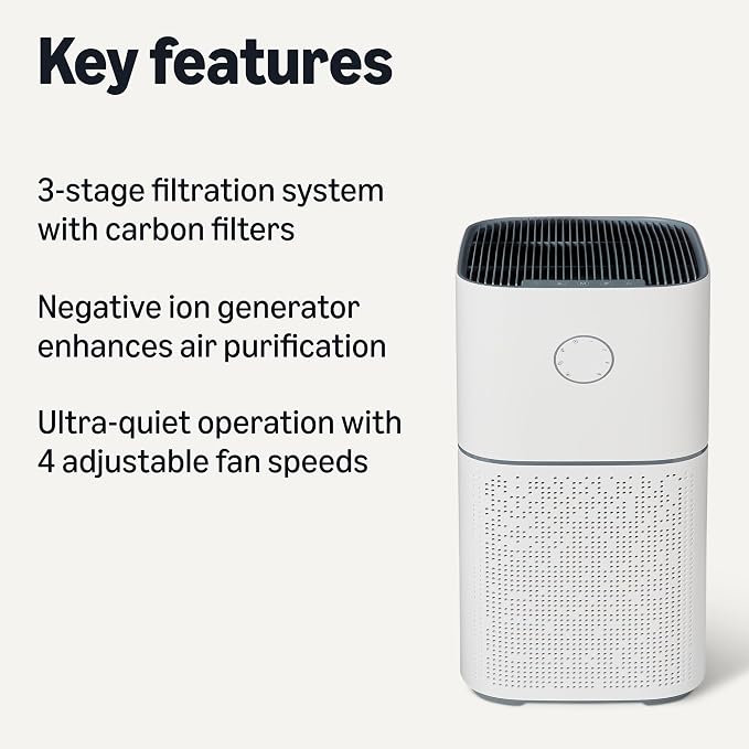 Air Purifier for Home with Large Rooms, Covers Up to 2600 Sq ft, White, alternate product view 2