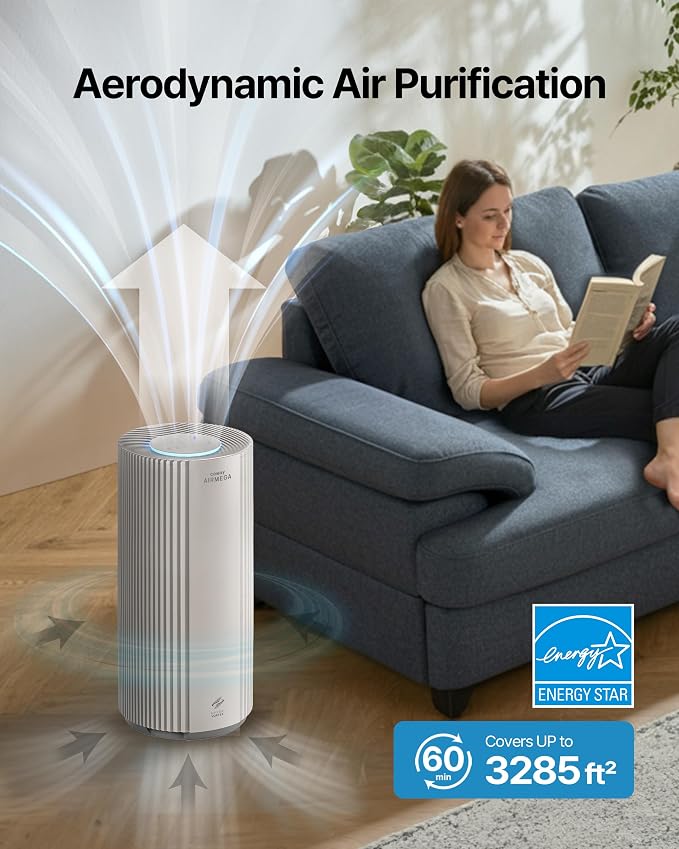 Air Purifier for Large Room Whole Home Up to 3,285 ft2, HEPA Filter for Smoke, Allergen, Pet Dander, Odor, PM(1, 2.5, 10)