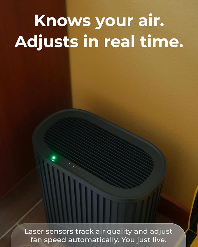 Air Purifier Max for Home - 3-In-1 Filtration for Dust, Smoke, & More - True HEPA Filter, Activated Carbon, &, alternate view