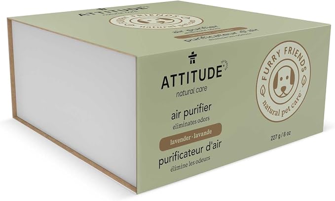 Air Purifier with Activated Carbon Filter, Plant- and Mineral-Based Ingredients, Traps Pet Odors and Pollutants, Vegan and