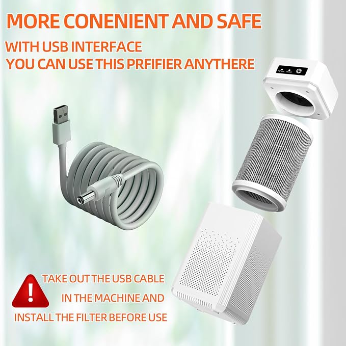 Air Purifiers for Bedroom HEPA Air Purifier With Aromatherapy Function For Pet Smoke Pollen Dander Hair 20dB Air, alternate