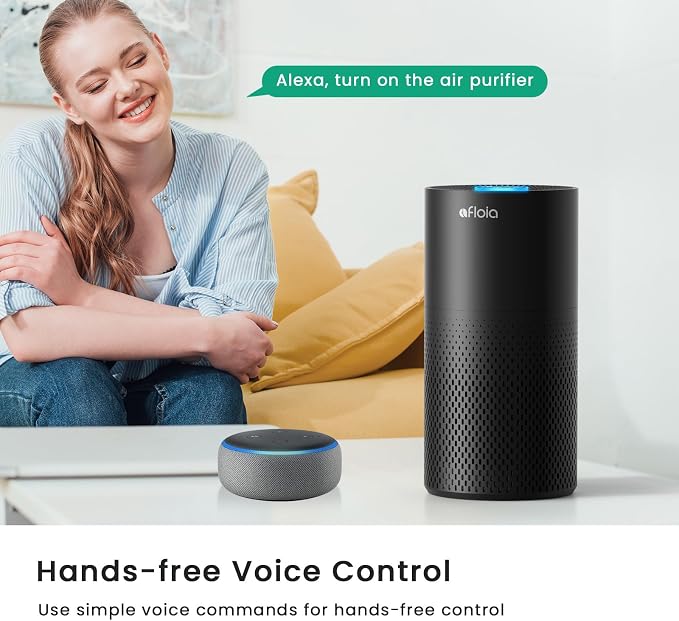 Air Purifiers for Bedroom Home Large Room, 2.4GHz Wi-Fi Smart 3 in 1 Filter Air Purifiers for Pets Allergy Odor Smoke Dust