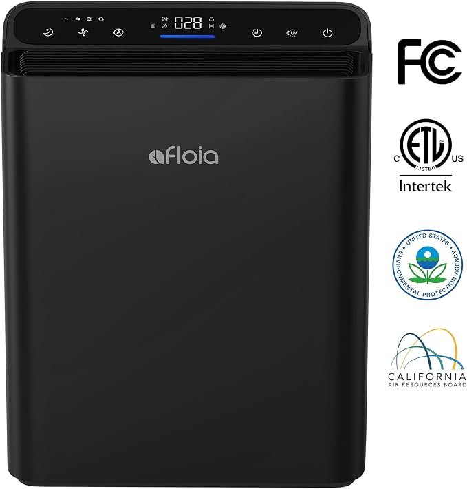 Air Purifiers for Bedroom Home Large Room Up to 2000Ft2, 3-Stage Efficient Filter with Laser Air Quality Sensor for Pets