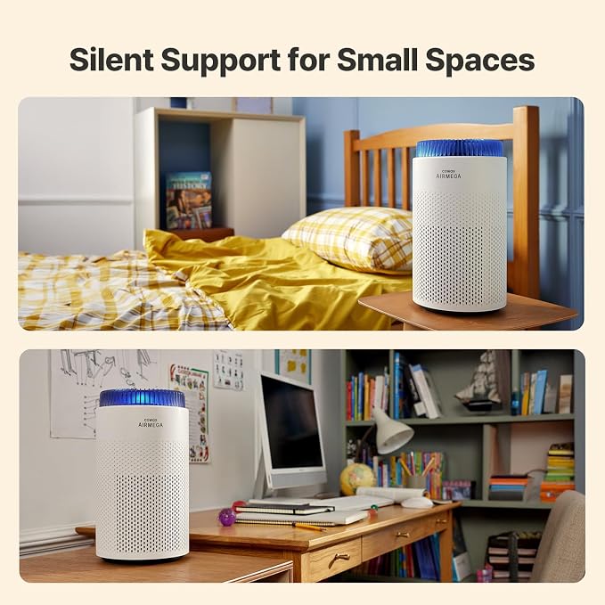 Air Purifiers for Bedroom Home up to 450 ft2, Particulate Filter for Smoke, Allergies, Pet Dander, AQI Monitor, Auto&Sleep