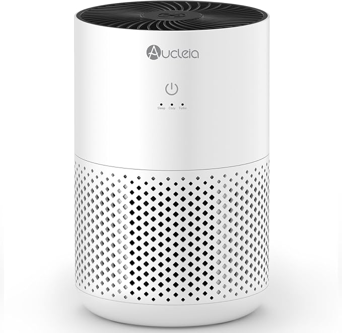 Air Purifiers for Bedroom Home with H13 True HEPA Filter, 20dB Quiet Air Cleaner for Pets Hair Dander Odor, Smoke Dust