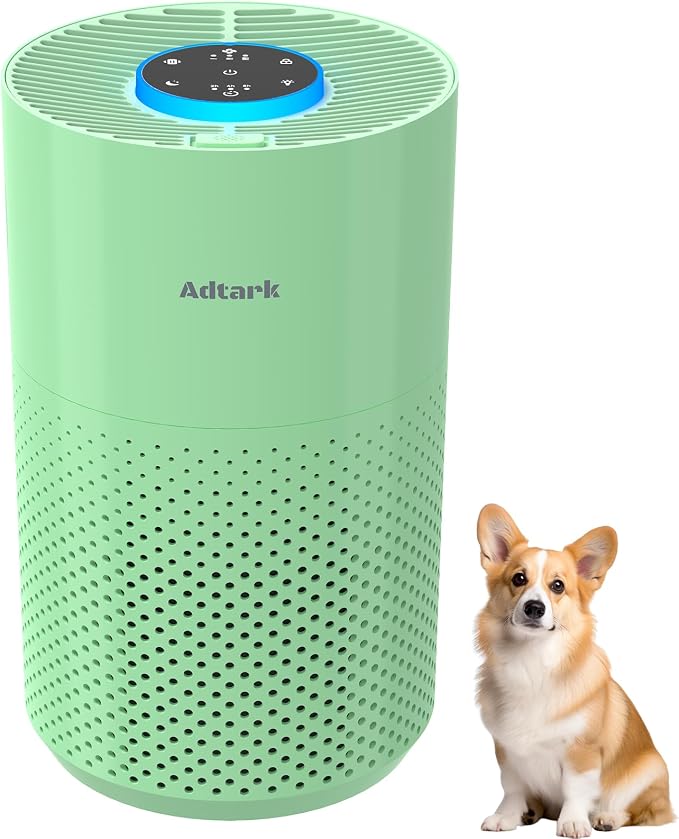 Air Purifiers for Home Bedroom, Air Cleaner with H14 True HEPA 3-in-1 Filter, Sleep Mode & Aroma Function, 3 Light Modes