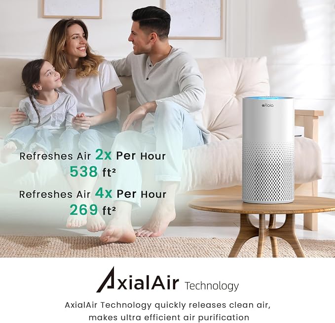 Air Purifiers for Home Bedroom Large Room Up to 1076 Ft2, Smart WiFi Works with Alexa, 3-Stage Filter Cleaner Odor