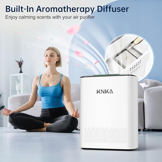 Air Purifiers for Home Large Room Bedroom Up to 1123 Ft2 in 1 Hr, Washable Filters, AQI Display, Turbo Mode, Auto & Sleep