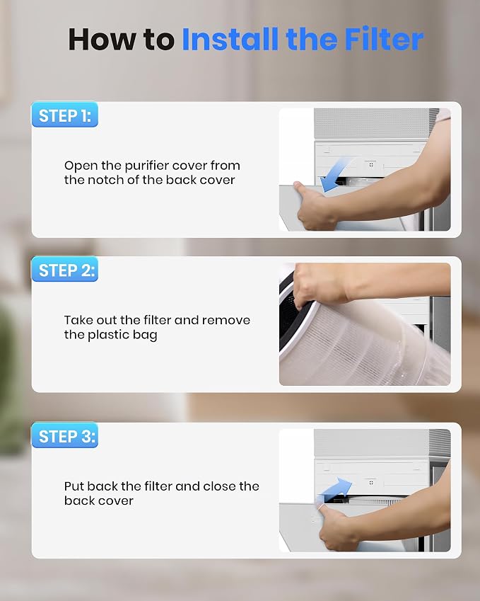Air Purifiers for Home Large Room Bedroom up to 3600 Sq Ft PM 2.5 Display Air Quality Sensor True HEPA Air Filter for Fur