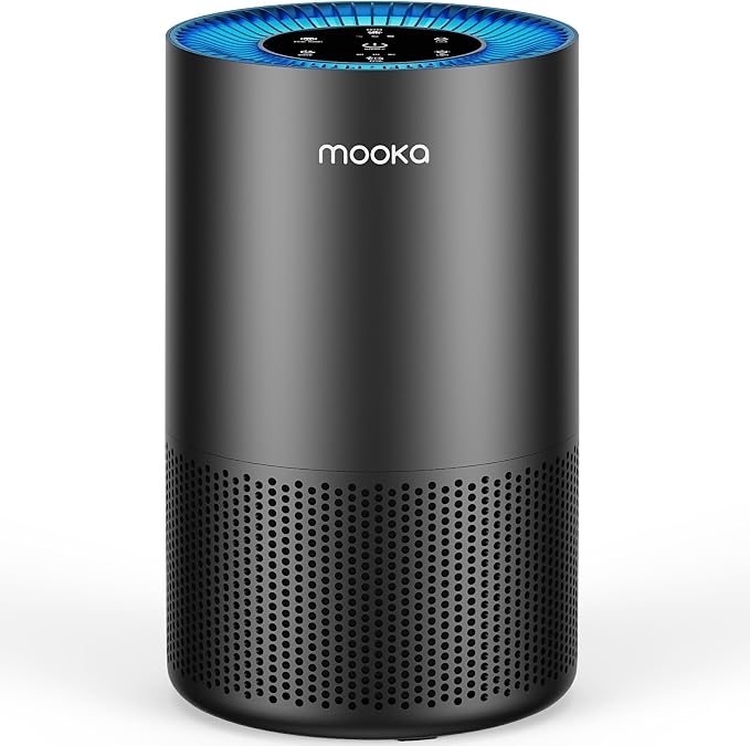 Air Purifiers for Home Large Room Pets Up to 1300 Sq Ft, H13 True HEPA Air Purifier Cleaner with 360° Air Inlet, Fragrance