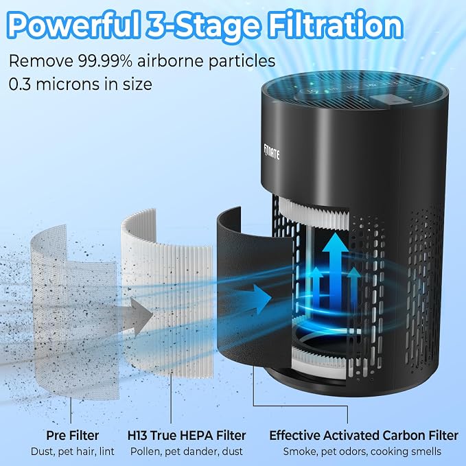 Air Purifiers for Home Large Room Up to 1076 Ft2 with Aromatherapy, H13 True HEPA Air Purifier for Pets, alternate product