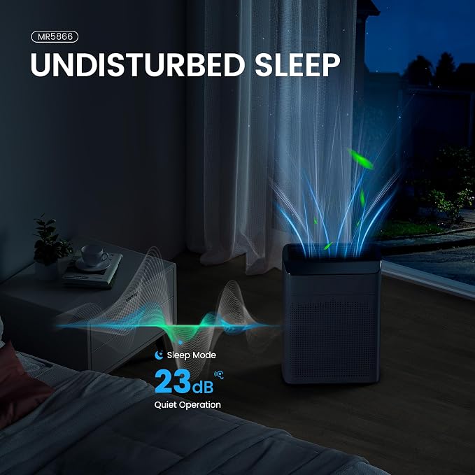 Air Purifiers for Home Large Room Up to 1690 ft2 with PM 2.5 Air Quality Monitor, Wi-Fi and Alexa compatible, alternate