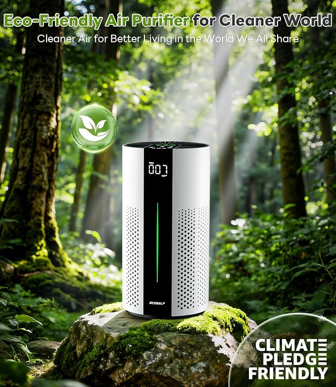 Air Purifiers for Home Large Room up to 1800 Ft2, Air Purifiers for Bedroom 360° Air Intake with Smart Auto Mode, HEPA Air